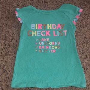 Birthday shirt size 4/5